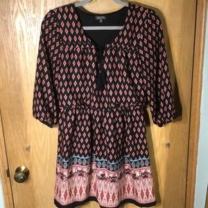 Lily Rose boho peasant sleeve dress